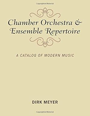 Imagen del vendedor de Chamber Orchestra and Ensemble Repertoire (Music Finders) [Soft Cover ] a la venta por booksXpress