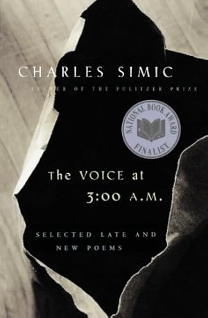 Seller image for Voice at 3:00 am Pa by Simic, Charles [Paperback ] for sale by booksXpress