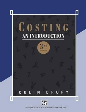 Seller image for Costing: An Introduction by Drury, Colin [Paperback ] for sale by booksXpress