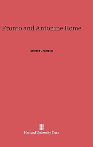 Seller image for Fronto and Antonine Rome [Hardcover ] for sale by booksXpress