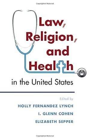 Bild des Verkufers fr Law, Religion, and Health in the United States [Hardcover ] zum Verkauf von booksXpress
