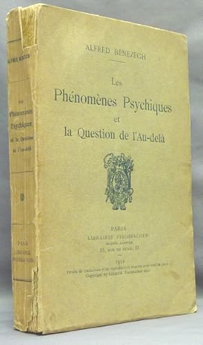 Les phénomènes psychiques et la question de l'au-delà.