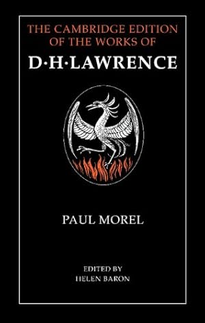 Immagine del venditore per Paul Morel (The Cambridge Edition of the Works of D. H. Lawrence) by Lawrence, D. H. [Hardcover ] venduto da booksXpress