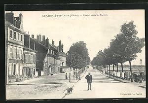 Carte postale La Charitè-sur-Loire, Quai et route de Nevers