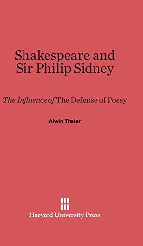 Seller image for Shakespeare and Sir Philip Sidney by Thaler, Alwin [Hardcover ] for sale by booksXpress