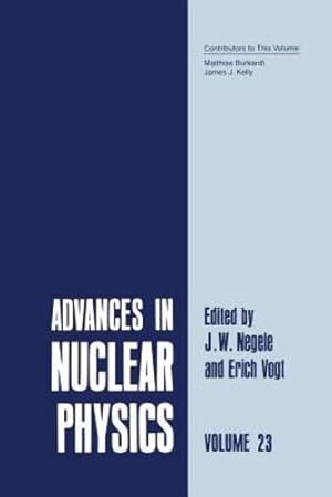 Imagen del vendedor de Advances in Nuclear Physics: Volume 23 [Paperback ] a la venta por booksXpress