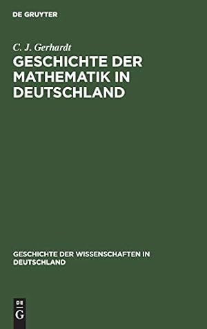 Seller image for Geschichte der Mathematik in Deutschland (German Edition) [Hardcover ] for sale by booksXpress