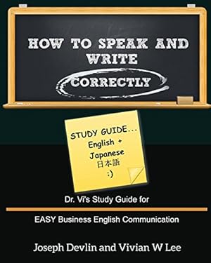 Seller image for How to Speak and Write Correctly: Study Guide (English + Japanese) [Soft Cover ] for sale by booksXpress