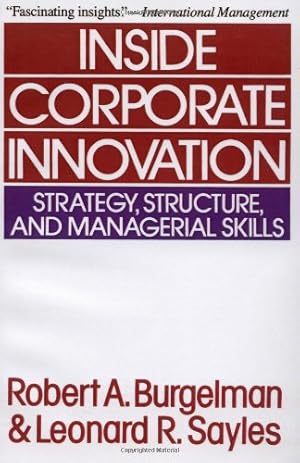 Seller image for Inside Corporate Innovation by Burgelman, Robert A. [Paperback ] for sale by booksXpress