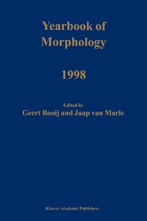 Image du vendeur pour Yearbook of Morphology 1998 [Paperback ] mis en vente par booksXpress