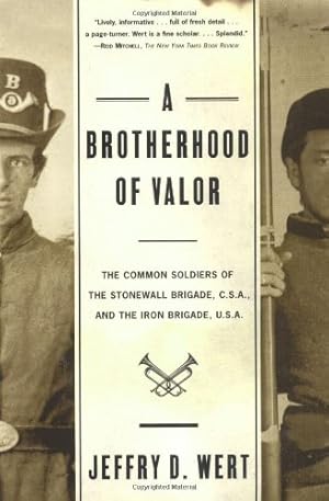 Imagen del vendedor de A Brotherhood of Valor: The Common Soldiers of the Stonewall Brigade, C. S. A. and the Iron Brigade, U. S. A. by Wert, Jeffry D. [Paperback ] a la venta por booksXpress