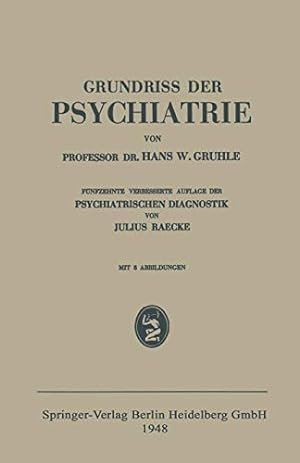 Seller image for Grundriss Der Psychiatrie (German Edition) [Soft Cover ] for sale by booksXpress
