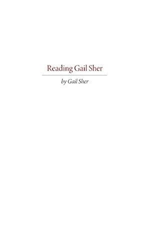 Imagen del vendedor de Reading Gail Sher [Soft Cover ] a la venta por booksXpress