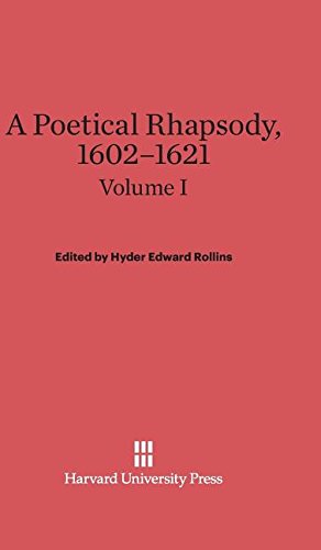 Imagen del vendedor de A Poetical Rhapsody, 1602-1621, Volume I [Hardcover ] a la venta por booksXpress