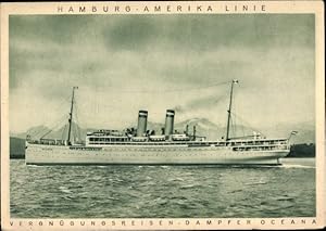 Bild des Verkufers fr Ansichtskarte / Postkarte Vergngungsreisen Dampfer Oceana, HAPAG zum Verkauf von akpool GmbH