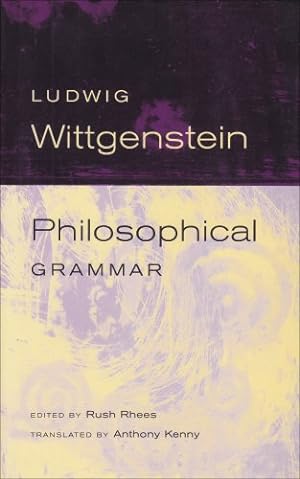 Immagine del venditore per Philosophical Grammar by Wittgenstein, Ludwig [Paperback ] venduto da booksXpress