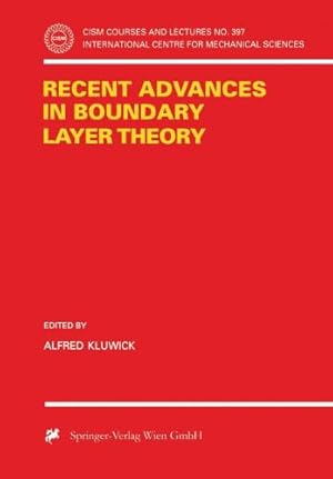 Imagen del vendedor de Recent Advances in Boundary Layer Theory (CISM International Centre for Mechanical) [Paperback ] a la venta por booksXpress