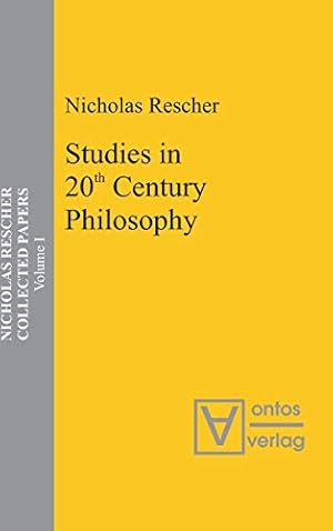 Seller image for Collected Papers, Volume 1, Studies in 20th Century Philosophy by Rescher, Nicholas [Hardcover ] for sale by booksXpress