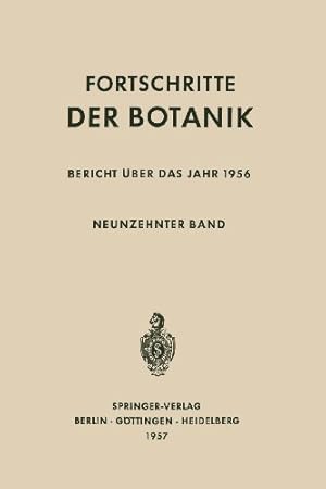 Seller image for Bericht  ber das Jahr 1956 (Progress in Botany) (German Edition) by Lüttge, Ulrich, Beyschlag, Wolfram, Büdel, Burkhard, Francis, Dennis, Cushman, John [Paperback ] for sale by booksXpress