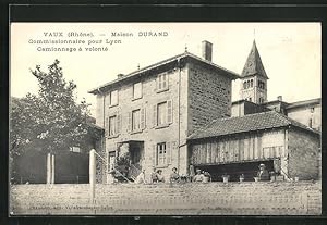 Carte postale Vaux, Maison Durand
