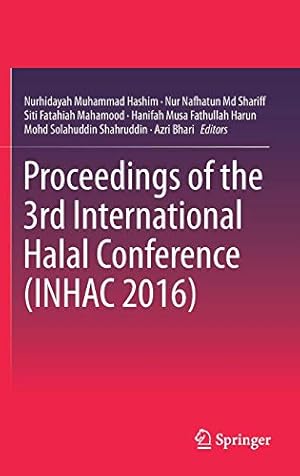 Seller image for Proceedings of the 3rd International Halal Conference (INHAC 2016) [Hardcover ] for sale by booksXpress