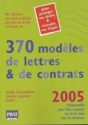 370 mod les de lettres et de contrats 2005 - Agn s Chambraud