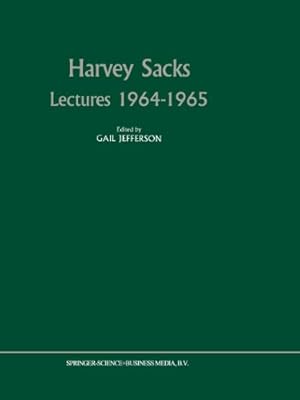 Image du vendeur pour Harvey Sacks Lectures 19641965 [Paperback ] mis en vente par booksXpress