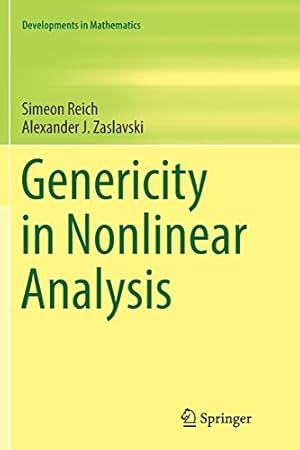 Seller image for Genericity in Nonlinear Analysis (Developments in Mathematics) by Reich, Simeon [Paperback ] for sale by booksXpress