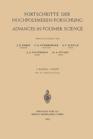 Imagen del vendedor de Fortschritte der Hochpolymeren-Forschung / Advances in Polymer Science (English and German Edition) [Soft Cover ] a la venta por booksXpress