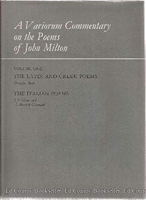 Seller image for The Latin and Greek Poems; The Italian Poems (A Variorum Commentary on the Poems of John Milton, Volume 1) [Hardcover ] for sale by booksXpress