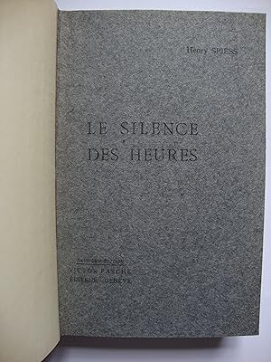 Image du vendeur pour Le silence des heures mis en vente par ShepherdsBook