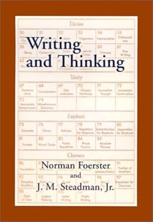 Seller image for Writing and Thinking: A Handbook of Composition and Revision by Foerster, Norman, Steadman, John M. Jr. [Hardcover ] for sale by booksXpress
