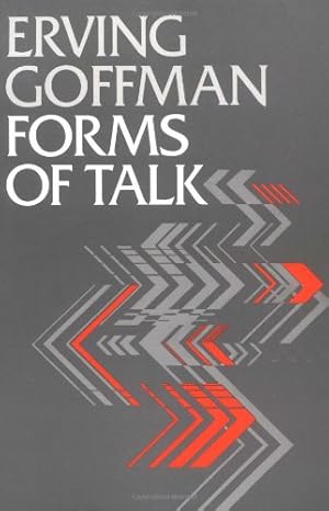 Imagen del vendedor de Forms of Talk (Conduct and Communication) by Goffman, Erving [Paperback ] a la venta por booksXpress