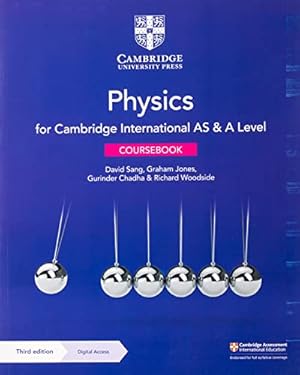 Immagine del venditore per Cambridge International AS & A Level Physics Coursebook with Digital Access (2 Years) by Sang, David, Jones, Graham, Chadha, Gurinder, Woodside, Richard [Paperback ] venduto da booksXpress