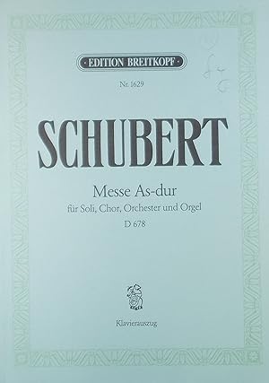 Messe (Mass) As-dur, D678, Klavierauszug (Vocal Score)