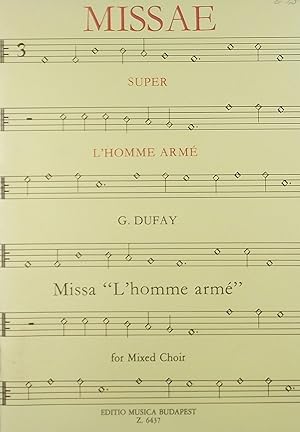 Missa "L'homme arme", for Mixed Choir
