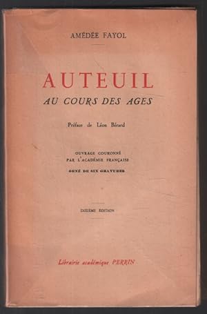 Seller image for Auteuil au cours des ges for sale by librairie philippe arnaiz