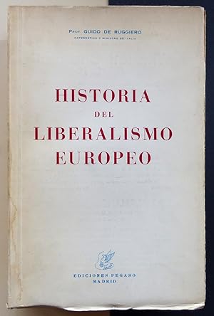 Imagen del vendedor de Historia del liberalismo europeo. a la venta por Il Tuffatore