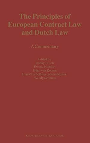 Bild des Verkufers fr The Principles of EUropean Contract Law and Dutch Law: A Commentary (Perspectives on Company Law) [Hardcover ] zum Verkauf von booksXpress
