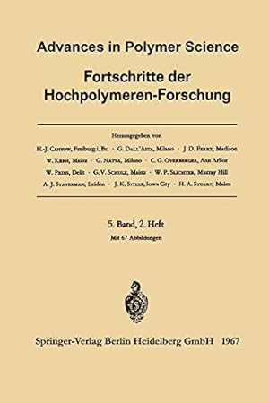 Immagine del venditore per Advances in Polymer Science / Fortschritte der Hochpolymeren-Forschung (German and English Edition) by Cantow, Prof. Dr. H.-J., DallAsta, Dr. G., Ferry, Prof. Dr. J. D., Kern, Prof. Dr. W., Natta, Prof. Dr. G., Overberger, Prof. Dr. C. G., Prins, Prof. Dr. W., Slichter, Dr. William P., Schulz, Prof. Dr. G. V., Staverman, Prof. Dr. A. J., Stille, Prof. Dr. J. K., Stuart, Prof. Dr. A. H. [Paperback ] venduto da booksXpress