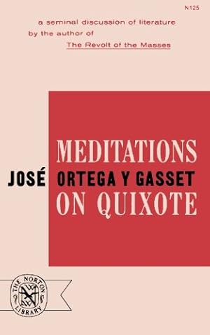 Imagen del vendedor de Meditations on Quixote by José Ortega y Gasset [Paperback ] a la venta por booksXpress