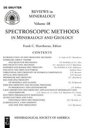 Imagen del vendedor de Spectroscopic Methods in Mineralogy & Geology (Reviews in Mineralogy,) [Paperback ] a la venta por booksXpress