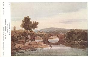 Thomas Girtin Morpeth Bridge Watercolour Painting Old Postcard