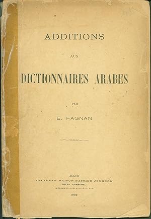 Additions aux Dictionnaires Arabes