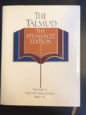 The Talmud, Vol. 2: Tractate Bava Metzia, Part 2, Steinsaltz Editon (English and Hebrew Edition)