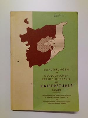 Bild des Verkufers fr Erluterungen zur Geologischen Exkursionskarte des Kaiserstuhls zum Verkauf von Antiquariat Smock