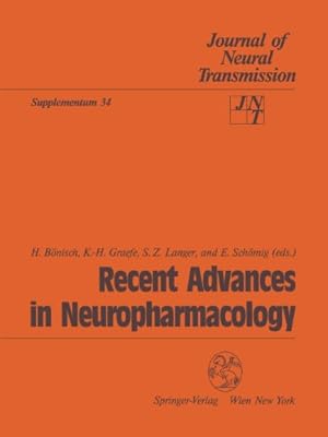 Imagen del vendedor de Recent Advances in Neuropharmacology (Journal of Neural Transmission. Supplementa) [Paperback ] a la venta por booksXpress