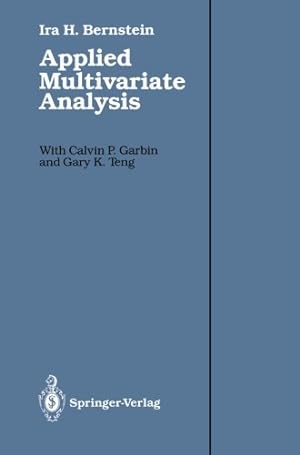 Seller image for Applied Multivariate Analysis by Bernstein, Ira H. [Paperback ] for sale by booksXpress