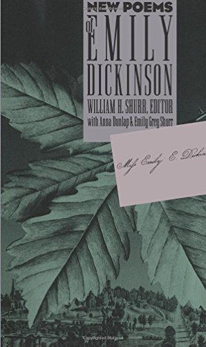 Seller image for New Poems of Emily Dickinson by Emily Dickinson [Paperback ] for sale by booksXpress
