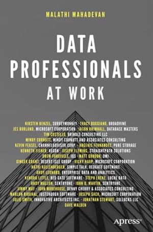 Seller image for Data Professionals at Work by Mahadevan, Malathi [Paperback ] for sale by booksXpress
